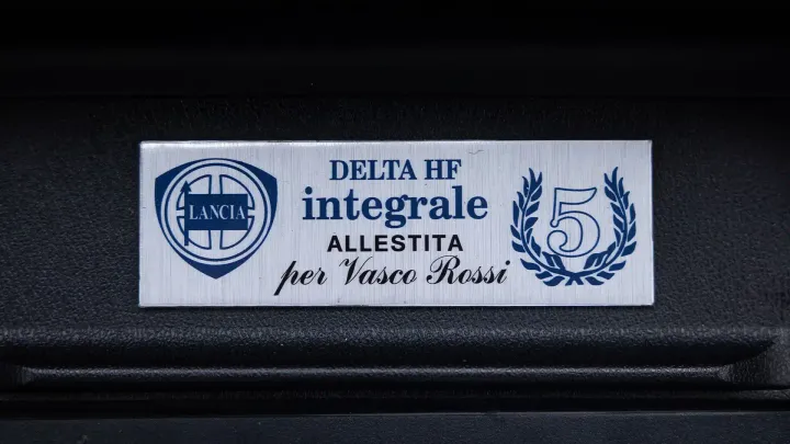 targa lancia delta hf integrale vasco rossi