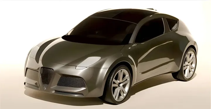 Alfa Romeo Junior Project 955 suv cross coupé modellino anteriore