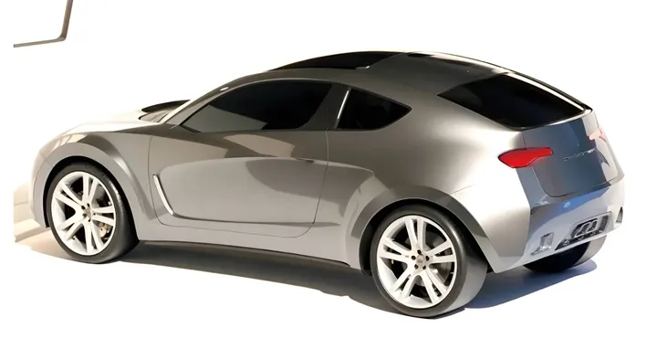 Alfa Romeo Junior Project 955 suv cross coupé modellino posteriore