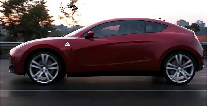 Alfa Romeo Junior Project 955 dinamica laterale rossa