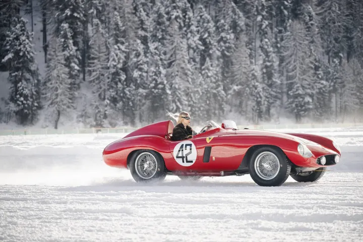 la ferrari 750 monza ha partecipato al the ice st.moritz 2026