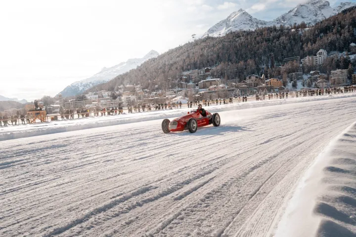 la Maserati 4CLT ha partecipato al the ice st.moritz 2026