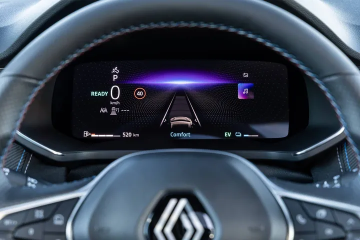Il quadro strumenti digitale della Renault Captur esprit alpine