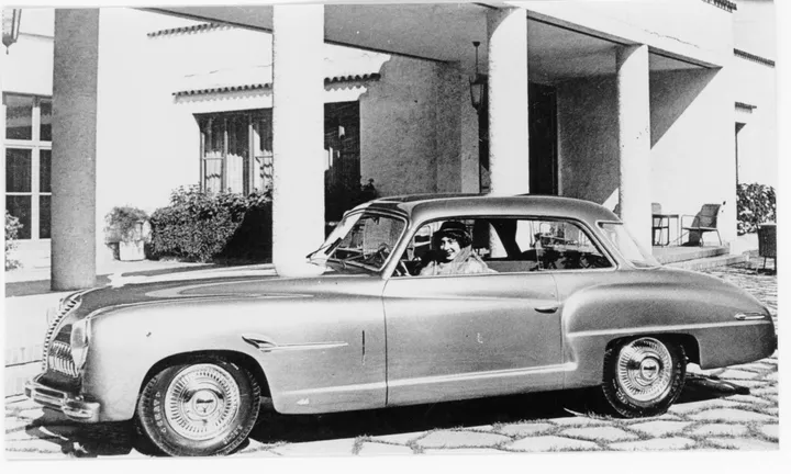 una foto in bianco e nero della Fiat 1500 B Vittoria Belvedere Balbo (1948)