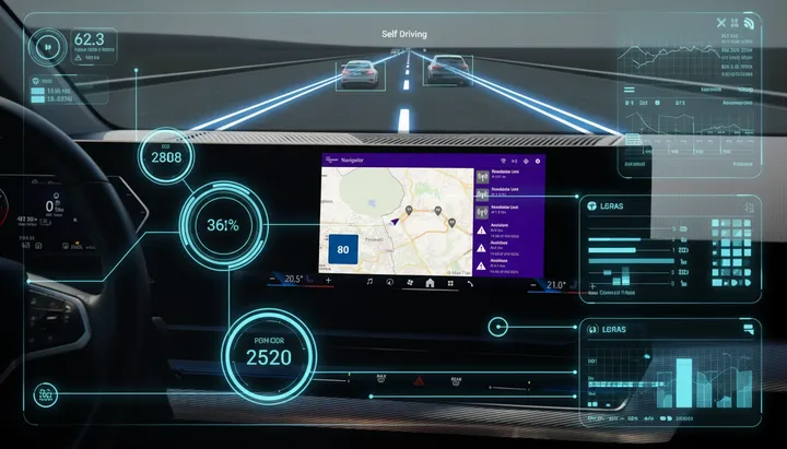 Cruscotto con informazioni digitalizzate