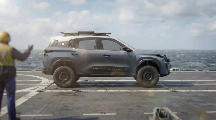 Citroen C3 Aircross Marine Nationale laterale