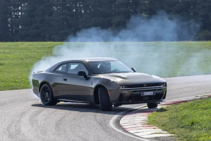 drifting Dodge Charger 2026