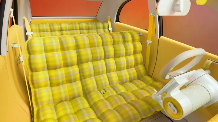 Citroen 2 CV sedili interni