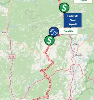 Mapa Volta a Catalunya 2023 etapa 4