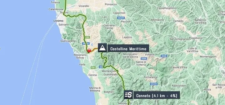 Mapa de la 2ª etapa