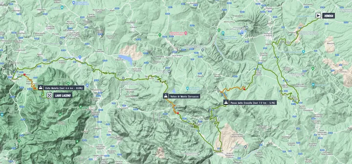Mapa Giro de Italia 2023 etapa 4