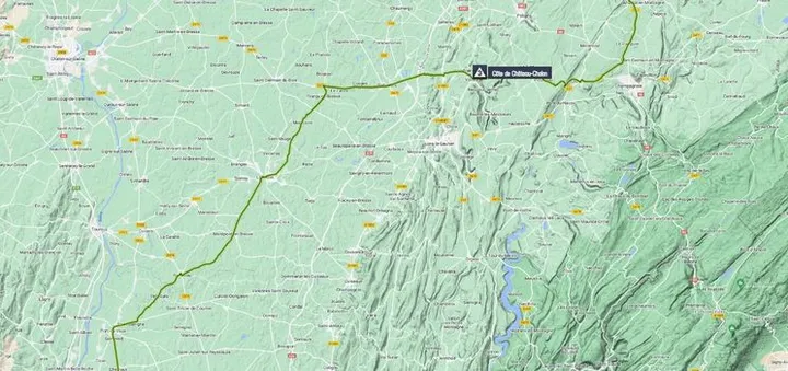 Mapa Criterium du Dauphiné 2023 etapa 5