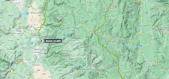 Mapa de la etapa 2 del Criterium du Dauphiné 2023