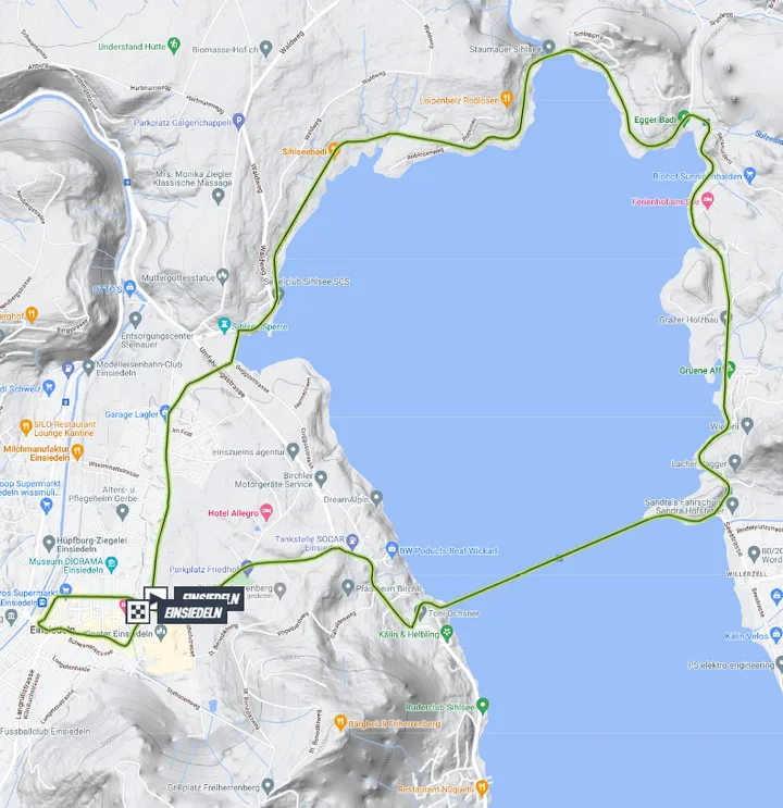 Mapa Vuelta a Suiza 2023 etapa 1