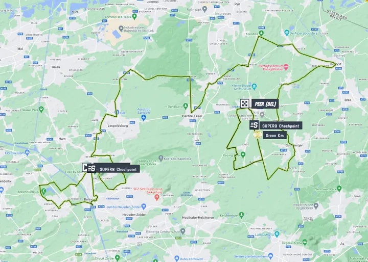 Mapa Renewi Tour 2023 etapa 4