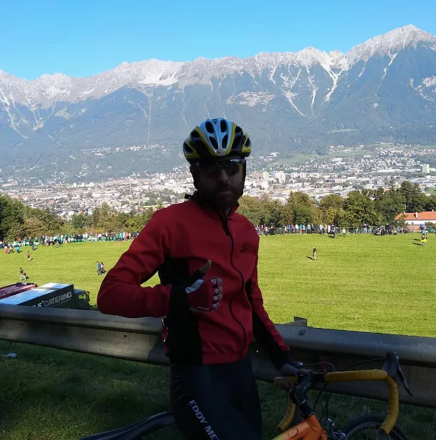 Vista de Innsbruck desde la subida a&nbsp;Patscherkofel durante el Mundial de 2018.