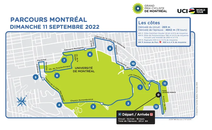Mapa GP de Montreal 2023