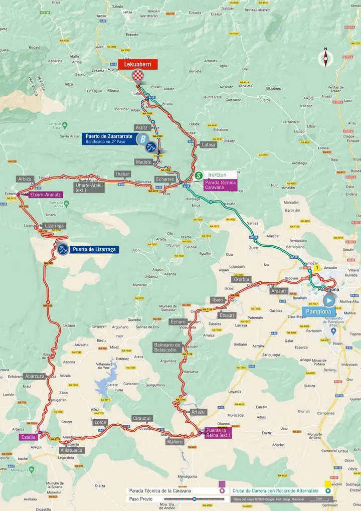 Mapa Vuelta a España 2023 etapa 15