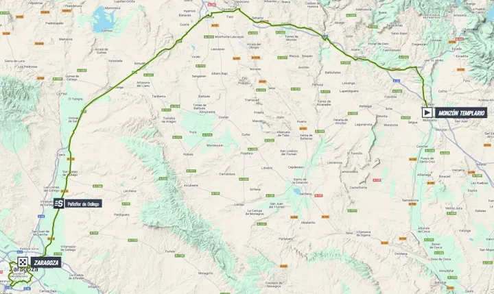 Mapa etapa 8 Vuelta a España 2025
