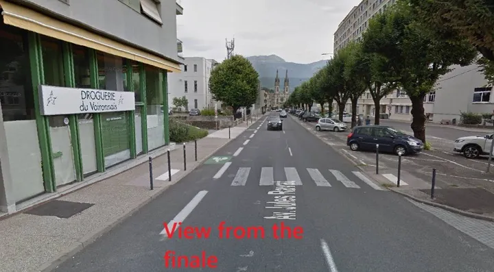 Vista del final de la etapa 4 de la Vuelta a España 2025