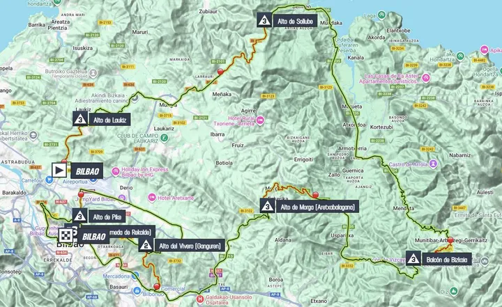 Mapa etapa 11 Vuelta a España 2025