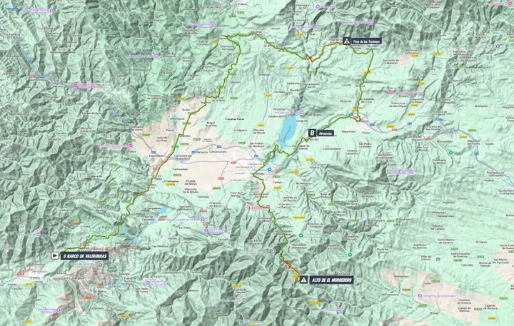 Mapa Vuelta a España 2025 etapa 17
