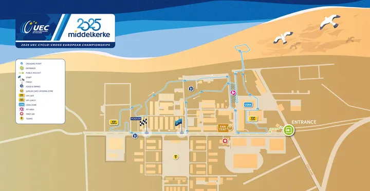 Recorrido Campeonato de Europa de Ciclocross 2025.