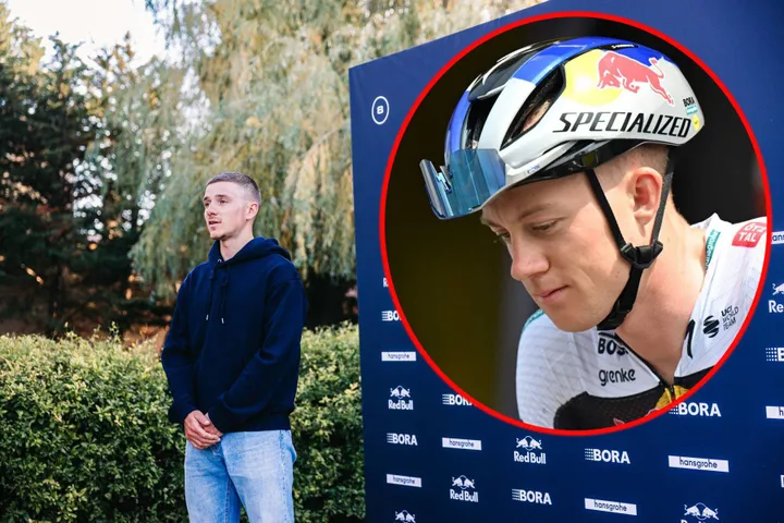 Maxim van Gils y Remco Evenepoel, corredores belgas de Red Bull - BORA