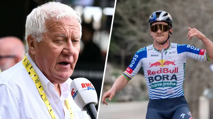 Patrick Lefevere y Remco Evenepoel.