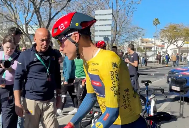 Juan Ayuso, en la Volta ao Algarve 2026