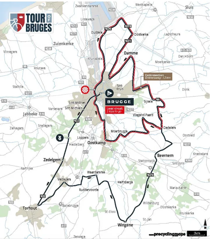 Cambia completamente la antes conocida como Brujas-De Panne.