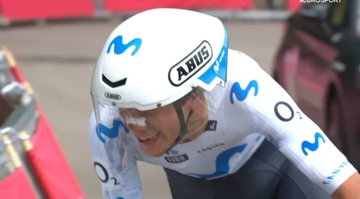 Cian Uijtdebroeks, estrella de Movistar Team.
