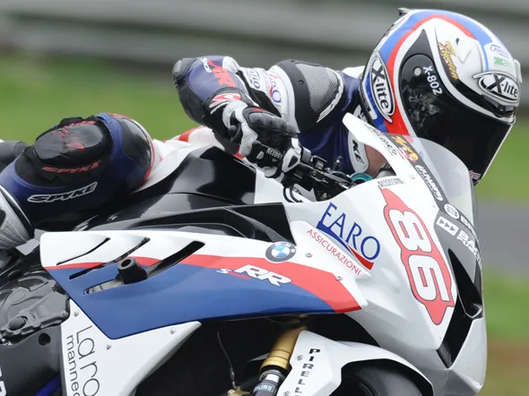 Podio Superpole: Gagne, Hayden ed Elias