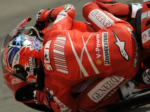 casey stoner mugello motogp practice 2009