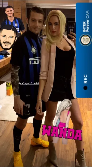 Valentino Rossi e Francesca Novello