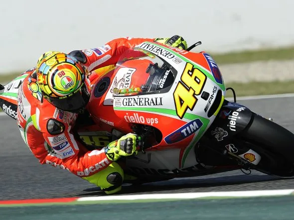 valentino rossi qualifiche barcellona 2012