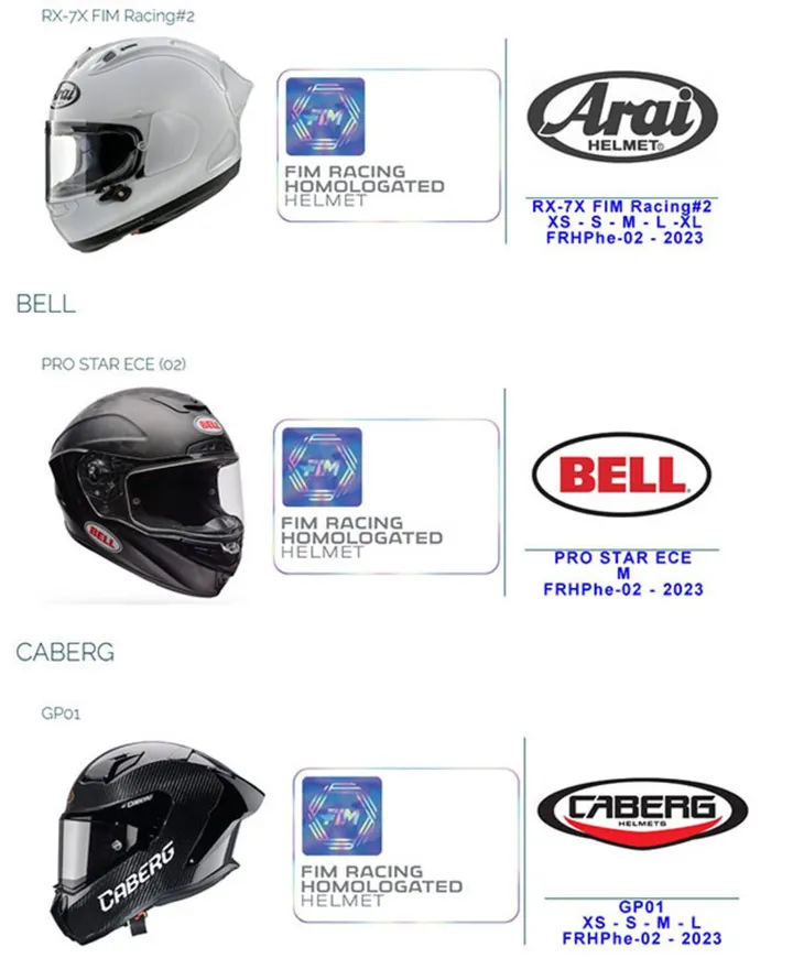 List of certified helmets - image 2