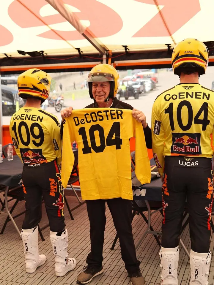 "The Man", Roger De Coster, con Sacha e Lucas Coenen