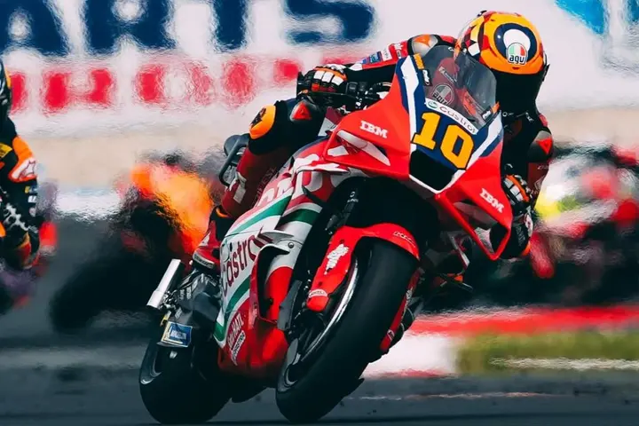 Luca Marini at the Sachsenring