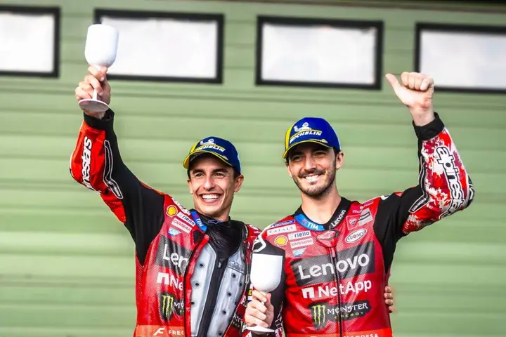 Marc Marquez and Pecco Bagnaia