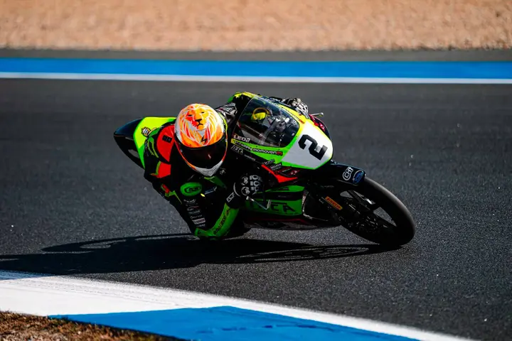 Action shot from MotoJunior Moto4 races in 2026