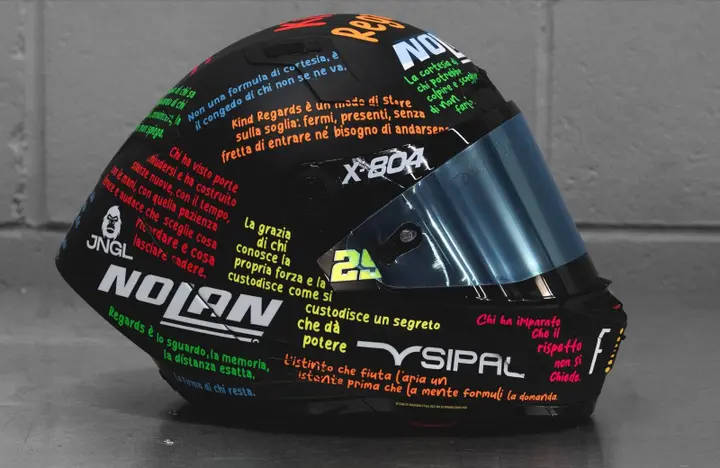 Andrea Iannone’s special helmet