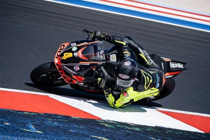 Gabriel Tesini during the Aprilia RS660 Trophy