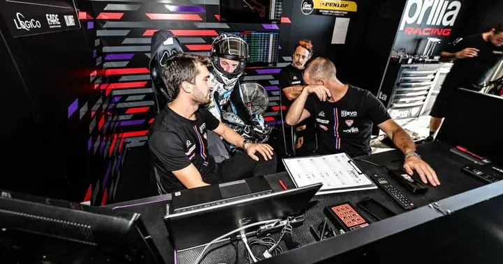 The Aprilia Revo M2 crew at the Bol d’Or