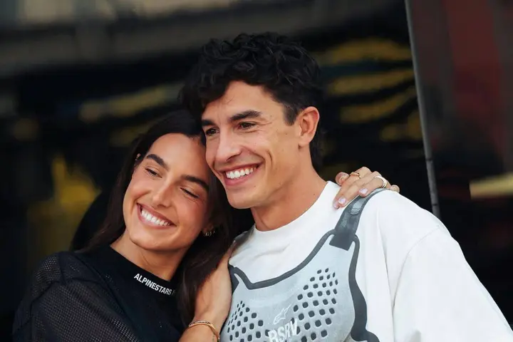 Gemma Pinto and Marc Marquez