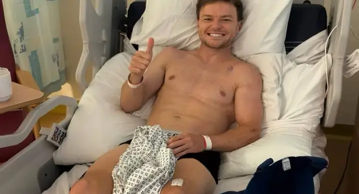 Tarran Mackenzie in ospedale a luglio scorso