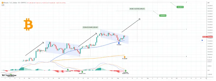 Bitcoin prijsanalyse - Bron: TradingView