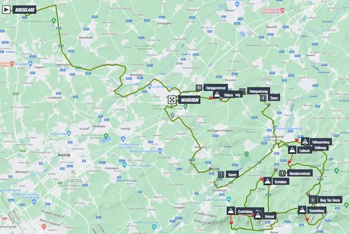 Map Dwars door Vlaanderen 2023