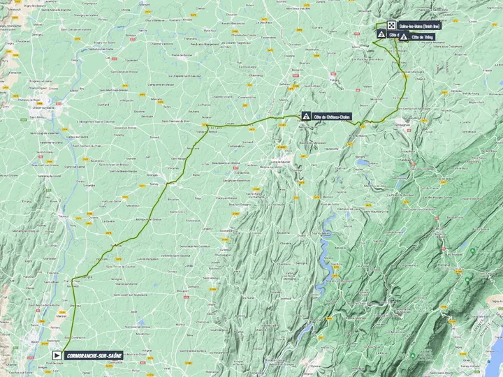 Map Criterium du Dauphiné 2023 stage 5