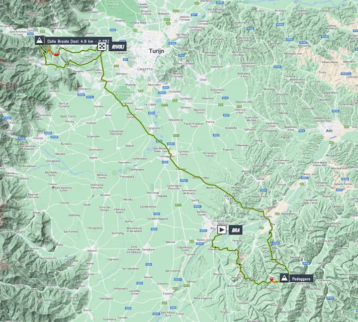 Map Giro d'Italia 2023 stage 12